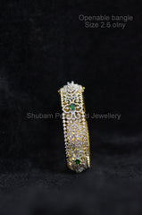 BRACELET/BANGLE bangle 021 EMERALD 2 '6 Openable Bangle
