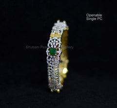 BRACELET/BANGLE Bangle 026 EMERALD 2 '6 Openable Bangle