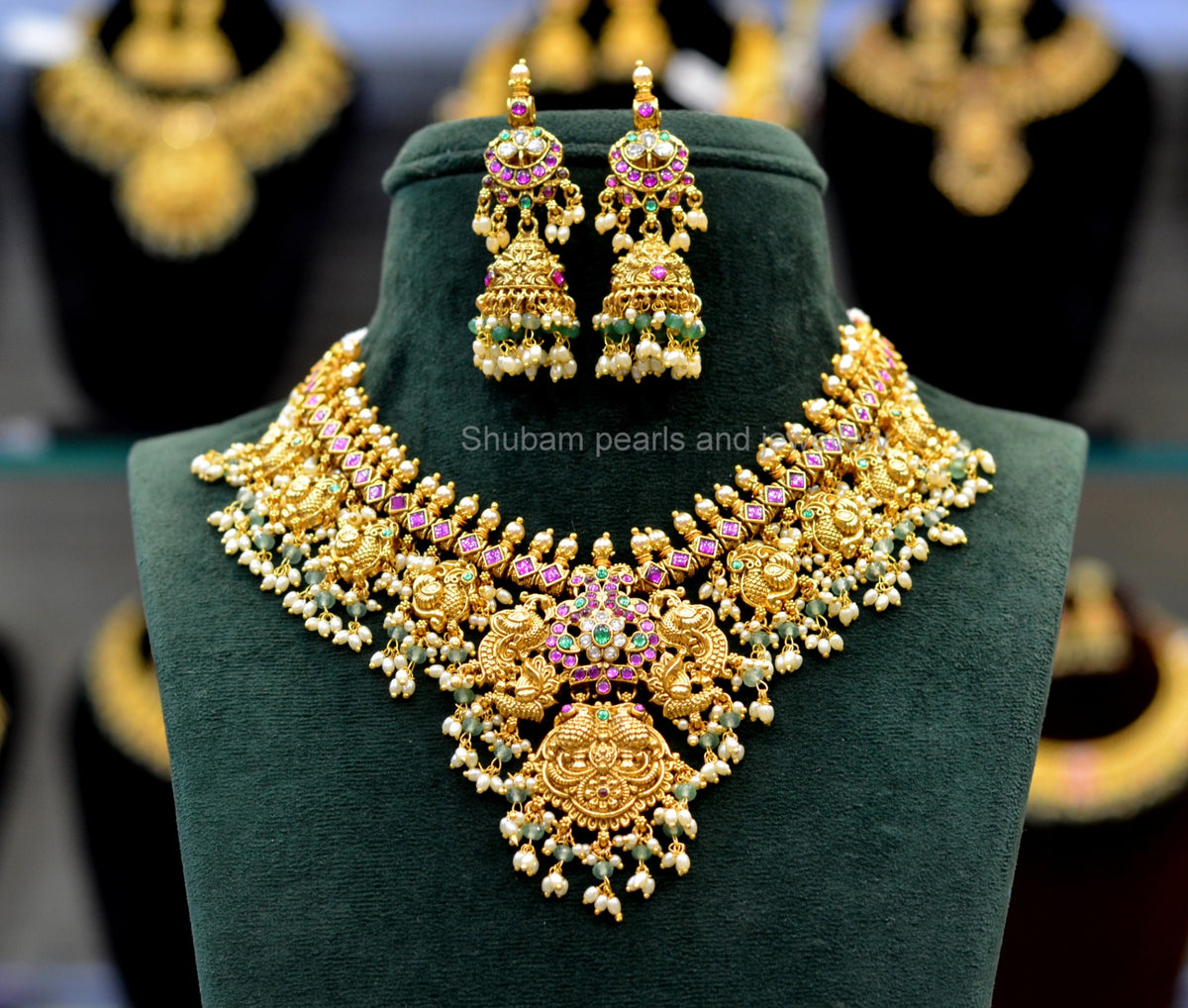NECKLACE necklace 098 NAKSHI JADAU MIX MULTI COLOR