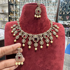 NECKLACE nk214 VICKTORIAN  RUBY