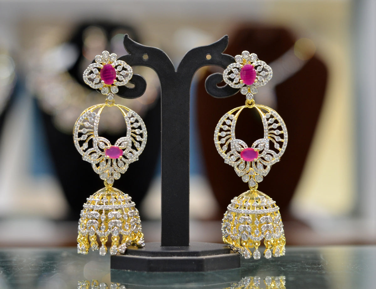 Earring Earrings 075 DIAMOND RUBY