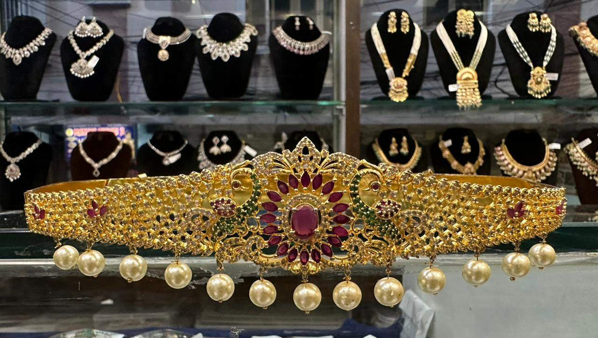 VADDANAM BABY VADDANAM 008 NEW - BA008 GOLDEN STONE MULTI COLOR