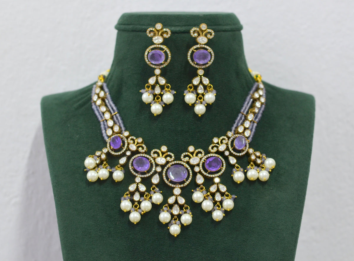 NECKLACE Necklace 430 VICKTORIAN  EMETHYST PURPLE