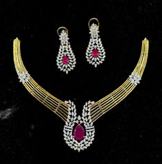 NECKLACE Necklace 075 Hasli DIAMOND RUBY