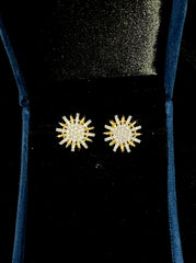Earring Eartops 199 DIAMOND DUAL PLATING DIAMOND LOOK