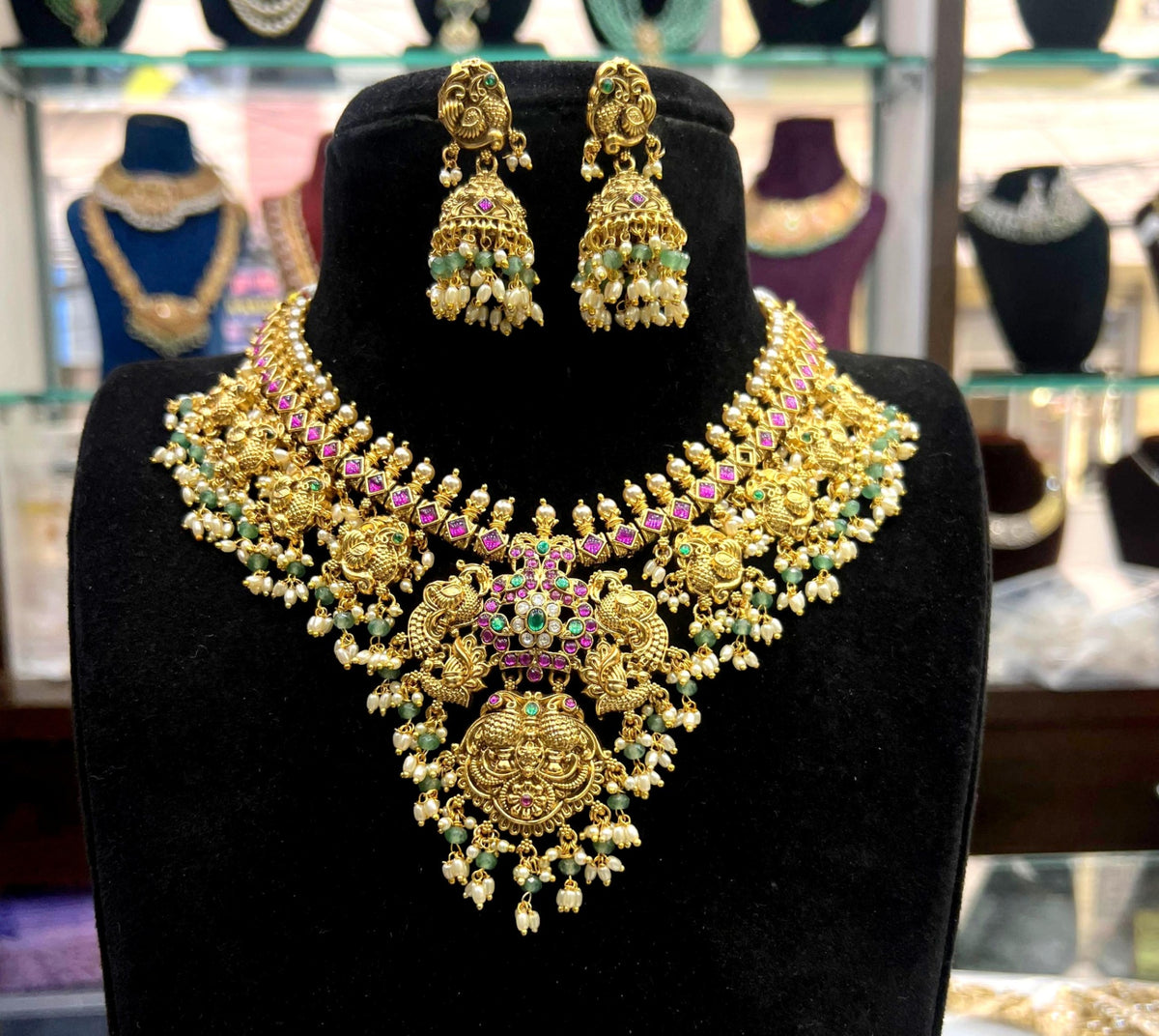 NECKLACE necklace 098 NAKSHI JADAU MIX MULTI COLOR