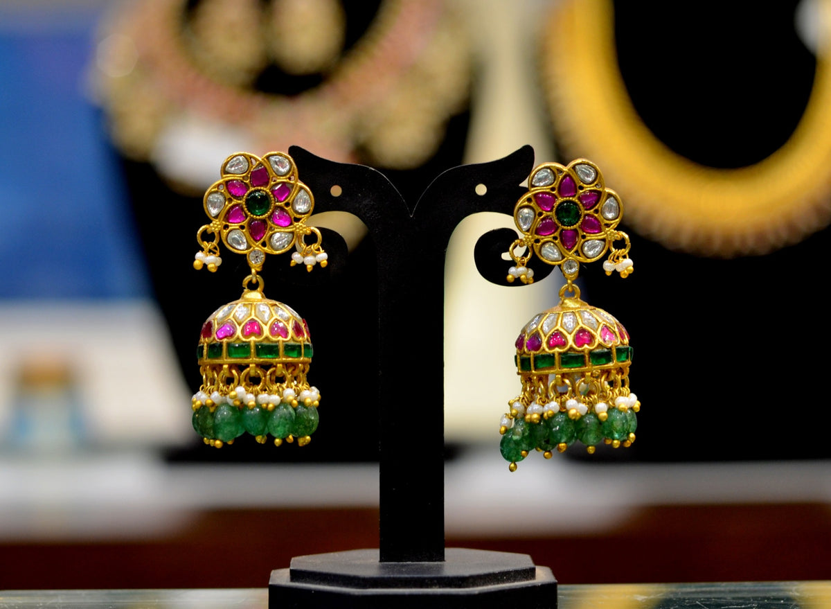 JADAU Jhumka 103 JADAU MULTI COLOR