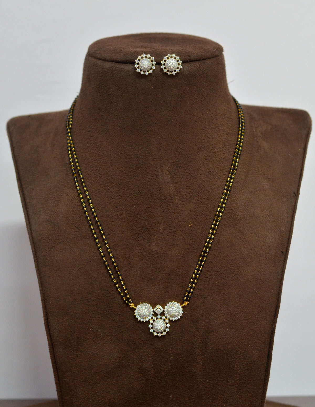 MANGALSUTRA Manglasutra 059 DIAMOND  DUAL PLATING DIAMOND LOOK