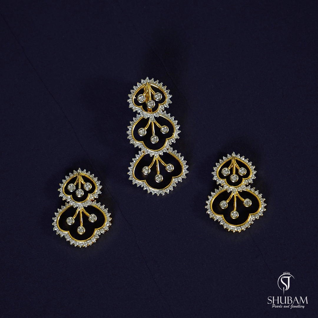 PENDANT SET CHAINS pendant set 140 DIAMOND WHITE