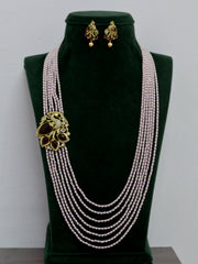 BEADS MALA AND CHAINS Beads mala 004 MINT PINK 22-24