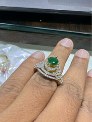 FINGERRING Finge ring 41 DIAMOND EMERALD