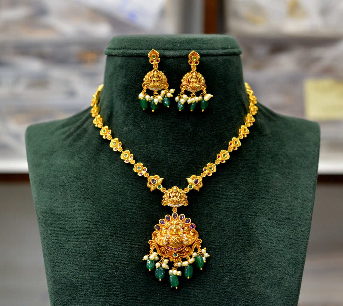 NECKLACE necklace 222 NAKSHI ANTQIUE MULTI COLOR