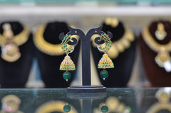 Earring cb004 DIAMOND EMERALD