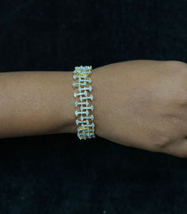 BRACELET/BANGLE Bracelet 031 DUAL PLATING DIAMOND LOOK Openable