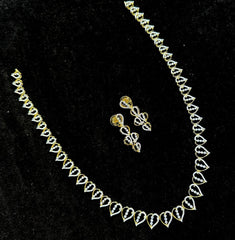 NECKLACE necklace 668 DIAMOND DUAL PLATING DIAMOND LOOK