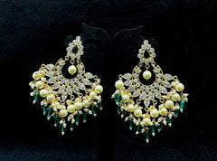 Earring Earrings 240 GOLDEN STONE EMERALD