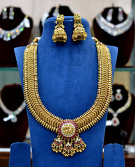NECKLACE Long Necklace 958 Jadau Look Kemp Stone MULTI COLOR