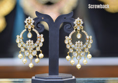 Earring Earrings 289 GOLDEN STONE pearls