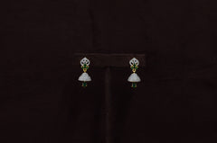 Earring eartops 119 DIAMOND EMERALD