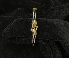BRACELET/BANGLE Bracelet 056 DUAL PLATING DIAMOND LOOK Openable