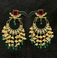 Earring Earrings 238 GOLDEN STONE RUBY