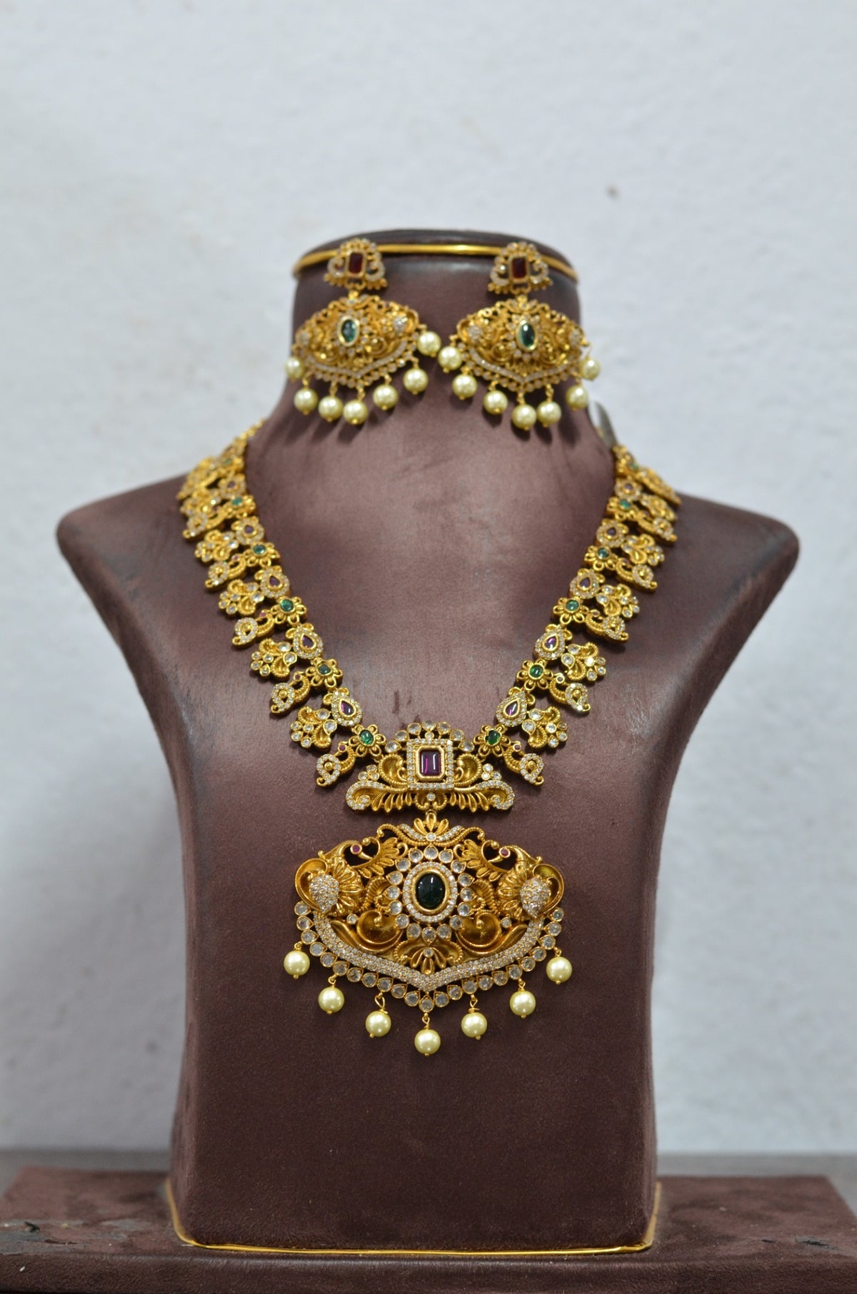 NECKLACE NK086 MATTE NAKSHI MULTI COLOR