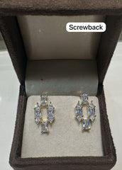 Earring Eartops 061 DIAMOND WHITE