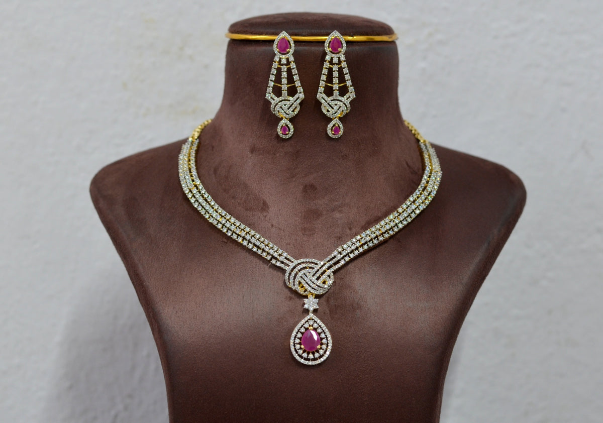 NECKLACE necklace 160 DIAMOND RUBY