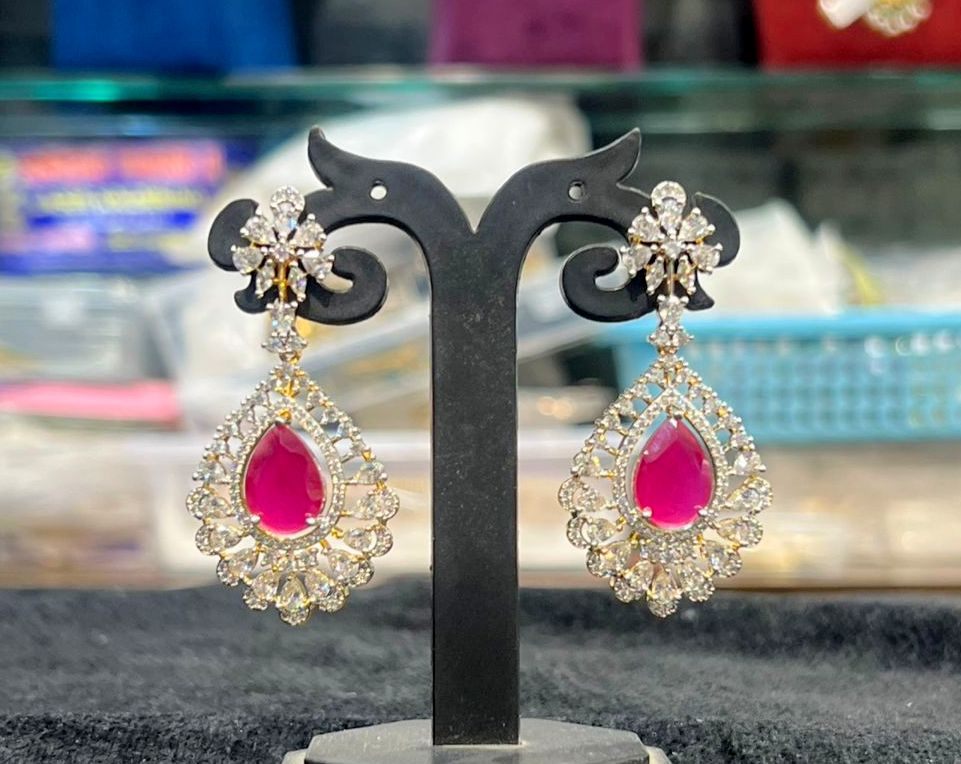Earring Earrings 124 DIAMOND RUBY