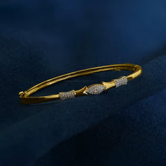 BRACELET/BANGLE bracelet 057 DUAL PLATING DIAMOND LOOK Openable