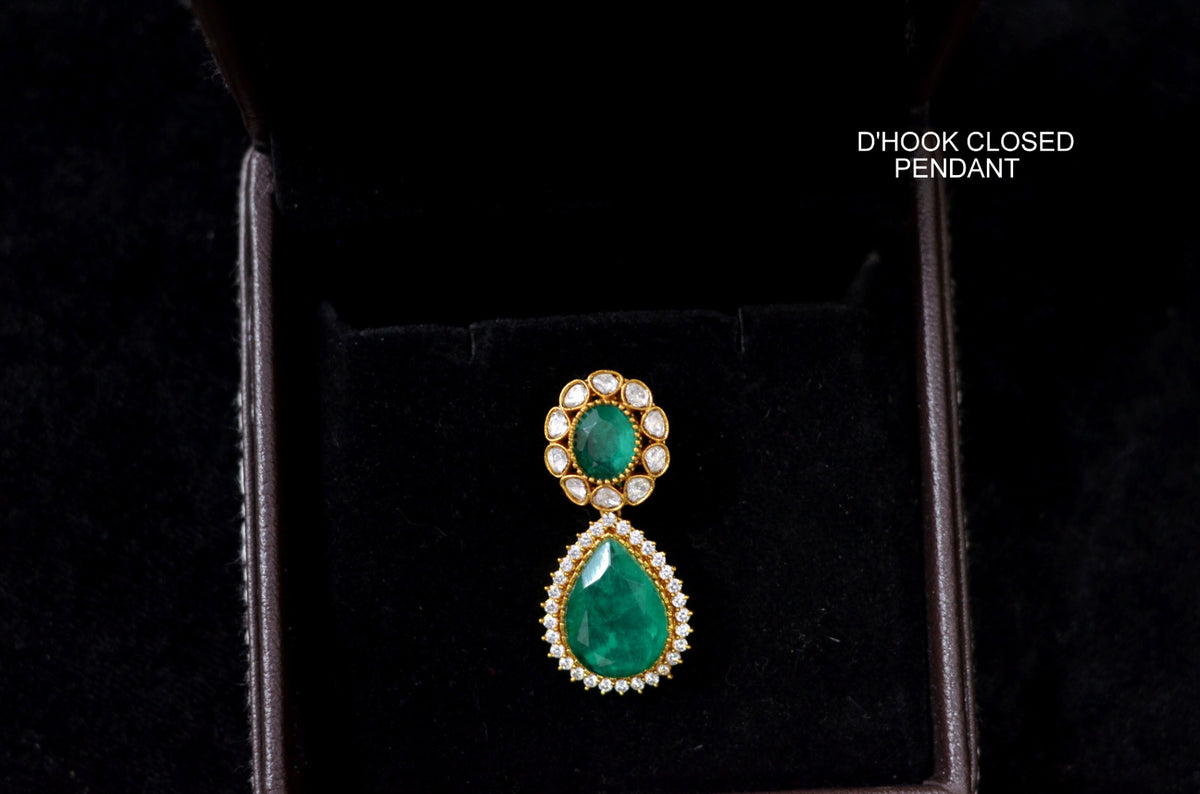 PENDANT SET / LOCKETS PENDANT 130 - PEA130 MOZONITE MINT GREEN