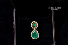 PENDANT SET / LOCKETS PENDANT 130 - PEA130 MOZONITE MINT GREEN
