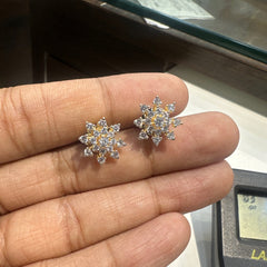 Earring Eartops 149 DIAMOND DUAL PLATING DIAMOND LOOK