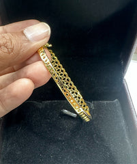 BRACELET/BANGLE Bracelet 051 DUAL PLATING DIAMOND LOOK Openable