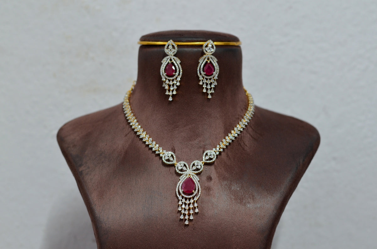 NECKLACE NECKLACE 405 DIAMOND  RUBY