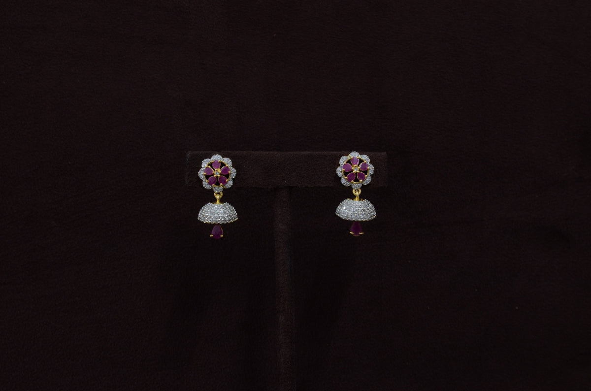 Earring ER066 DIAMOND RUBY