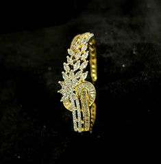 BRACELET/BANGLE bracelet 016 DUAL PLATING DIAMOND LOOK Openable