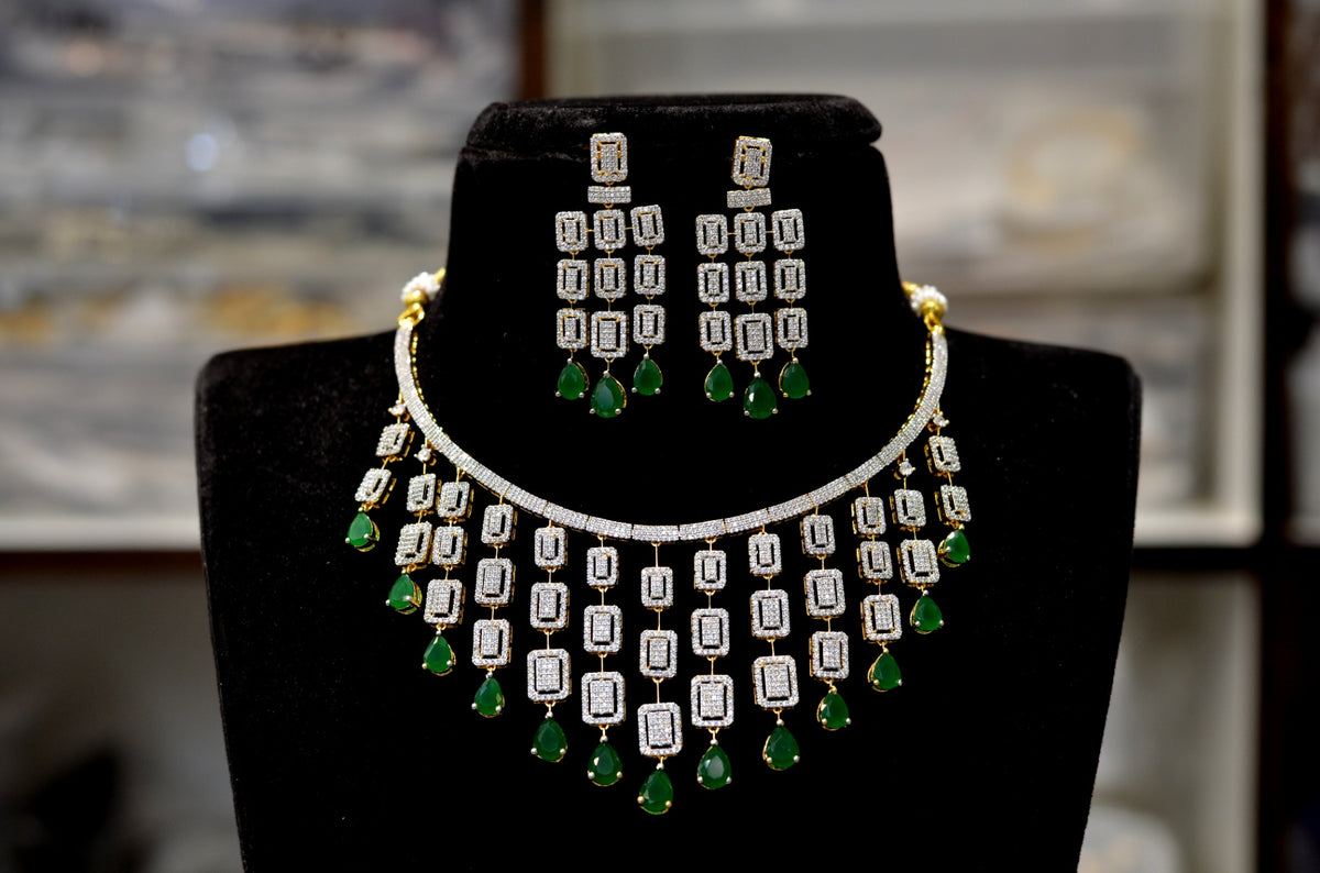 NECKLACE necklace 158 DIAMOND EMERALD