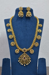 NECKLACE LONG Necklace 932 - NE932 GOLDEN STONE EMETHYST PURPLE