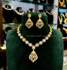 NECKLACE NECKLACE 891 MOISSANITE GOLDEN