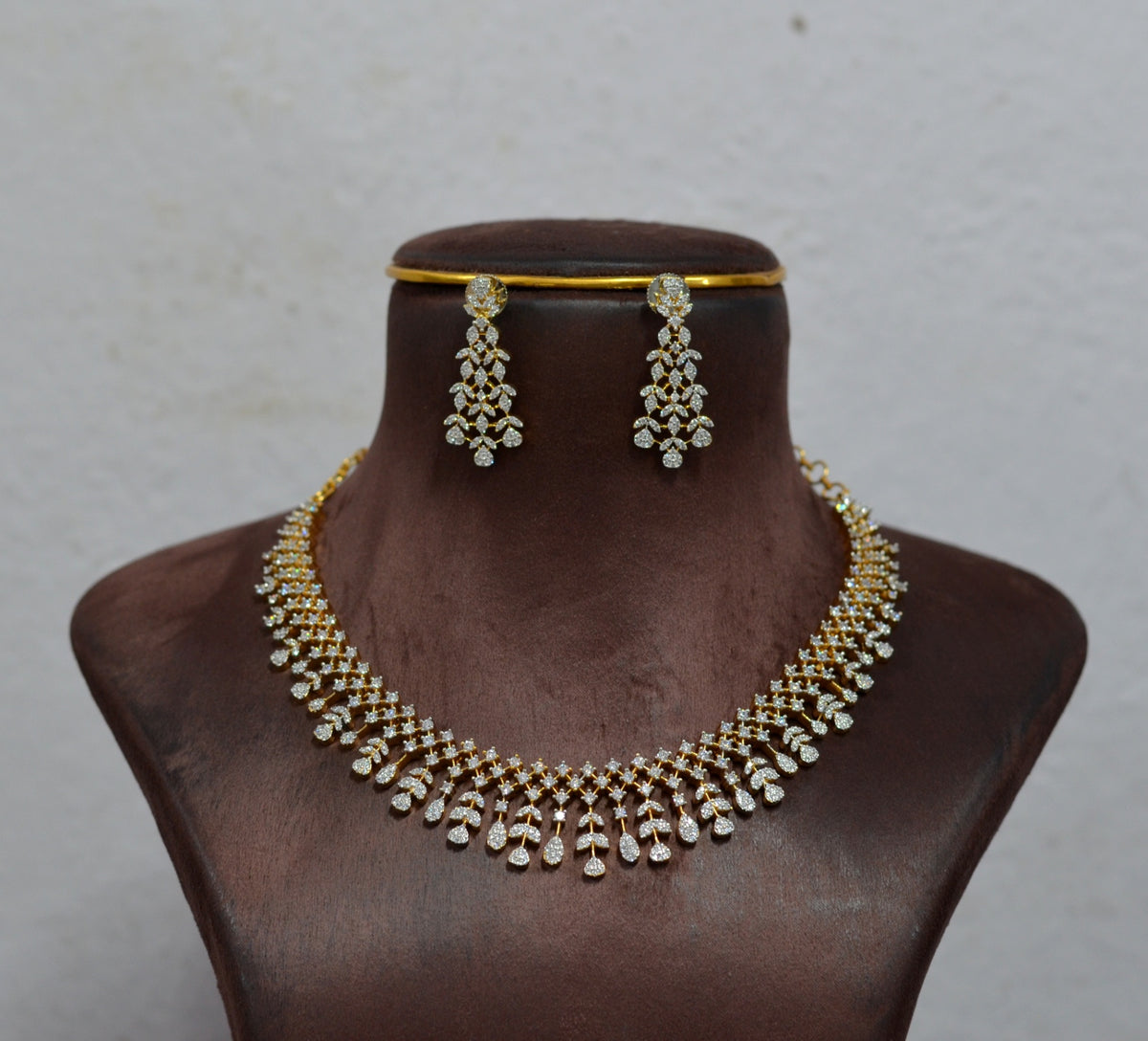 NECKLACE Necklace 969 DIAMOND DUAL PLATING DIAMOND LOOK
