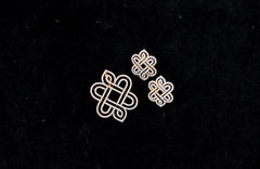 PENDANT SET / LOCKETS Ps028 DIAMOND DUAL PLATING DIAMOND LOOK
