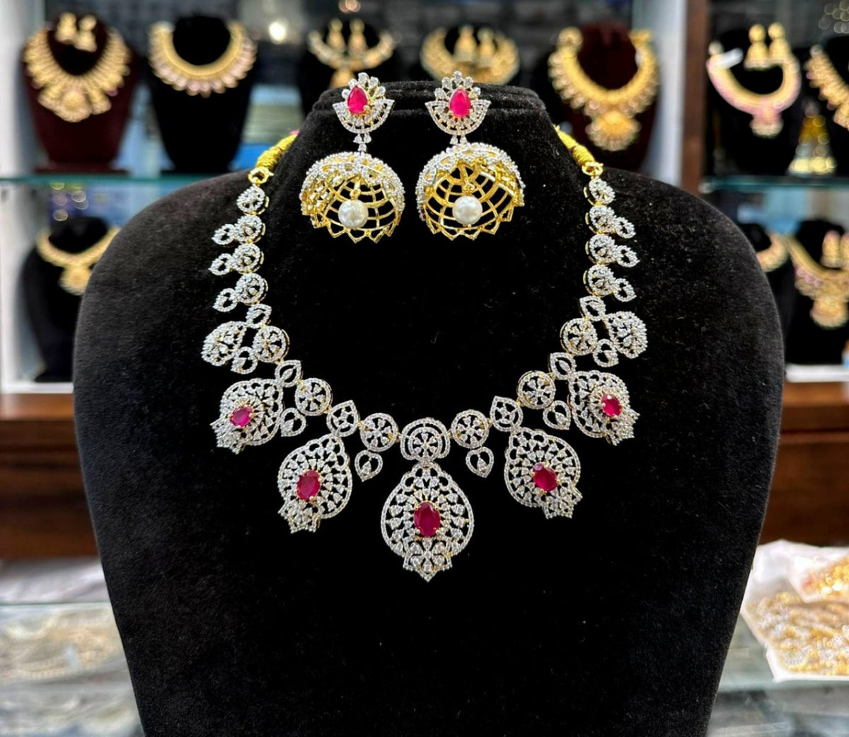 NECKLACE necklace 674 DIAMOND RUBY