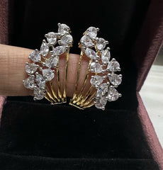 Earring Earrings 283 DIAMOND DUAL PLATING DIAMOND LOOK