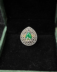 FINGERRING Finger ring 40 DIAMOND EMERALD