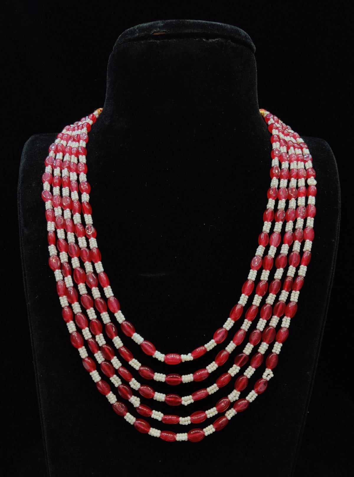 BEADS MALA AND CHAINS POTH AND BEADS 029 RUBY 18-20
