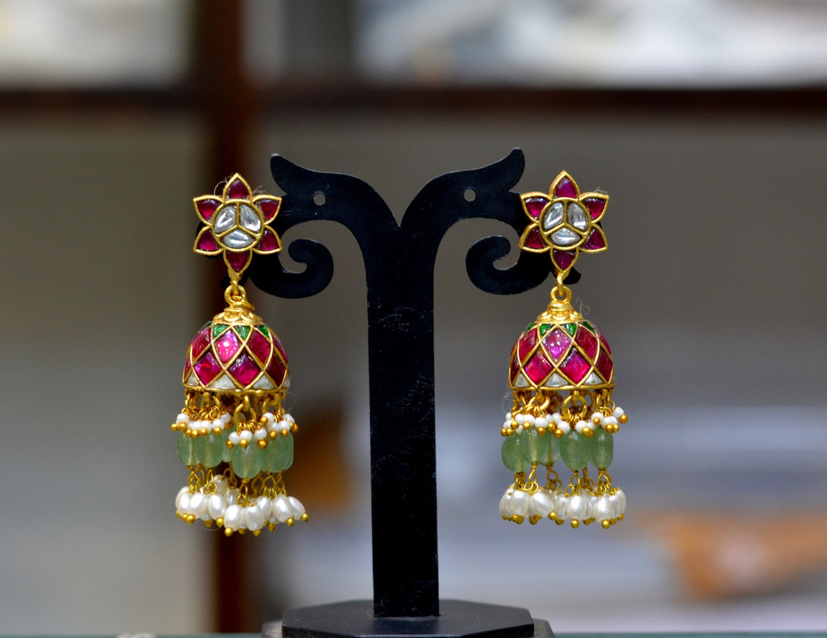Earring Earrings 275 JADAU MULTI COLOR