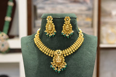 NECKLACE nk418 NAKSHI ANTQIUE EMERALD