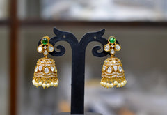 Earring Earrings 266 MOZONITE EMERALD