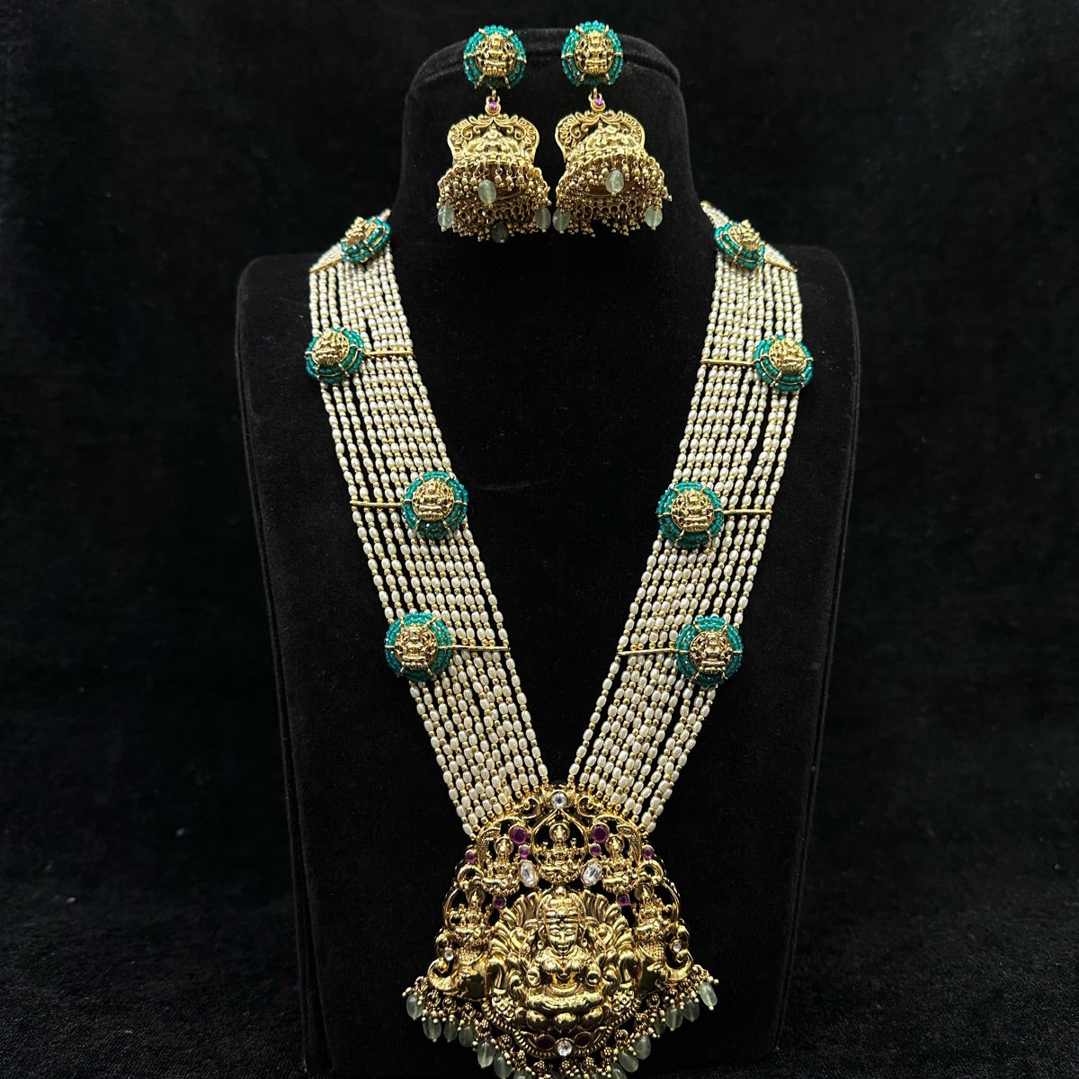 NECKLACE necklace 648 NAKSHI ANTQIUE EMERALD